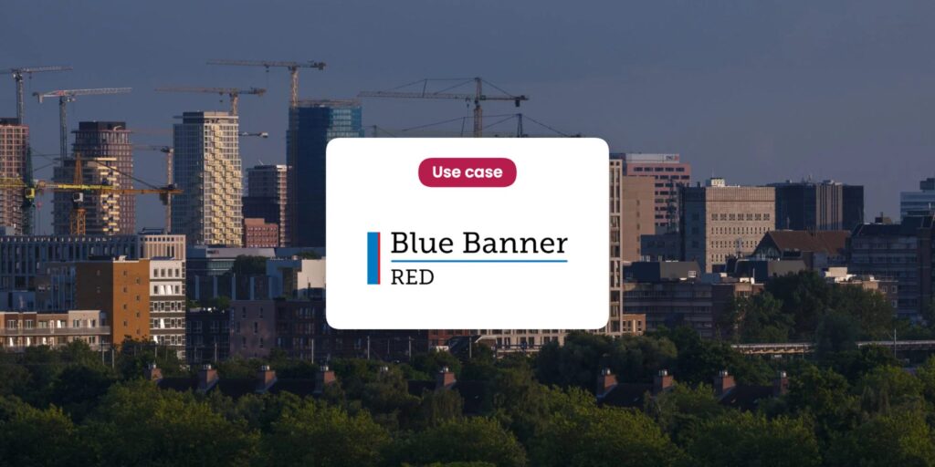 Blue Banner RED gebruikt OPENRED